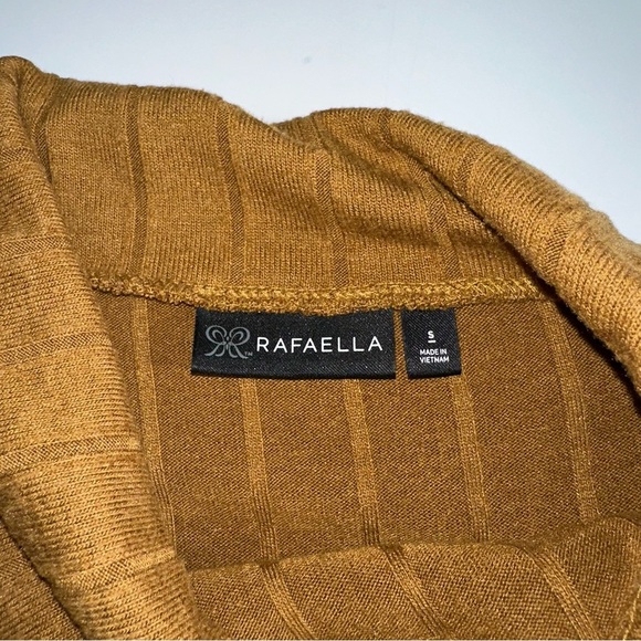 Rafaella Women’s Cowl Neck Sweater Size S Wheat Heather Viscose Blend - Picture 3 of 8